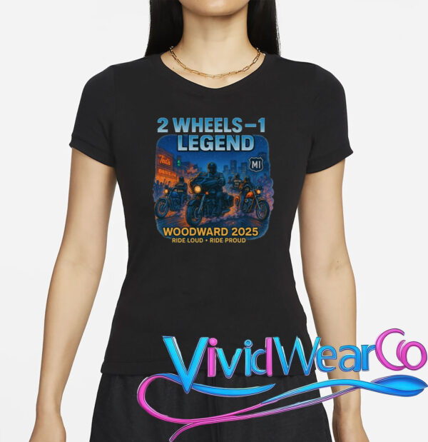 2025 Woodward Biker Legend 2 Wheels T-Shirt