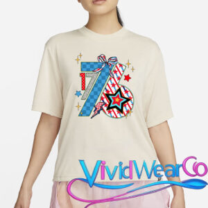 America 1776 4th Of July Retro 80s Style T-Shirt