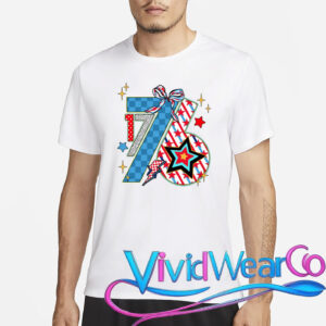 America 1776 4th Of July Retro 80s Style T-Shirt