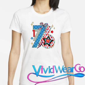 America 1776 4th Of July Retro 80s Style T-Shirt