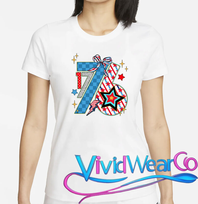 America 1776 4th Of July Retro 80s Style T-Shirt