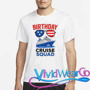 Birthday Cruise Squad USA America T-Shirt
