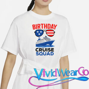 Birthday Cruise Squad USA America T-Shirt
