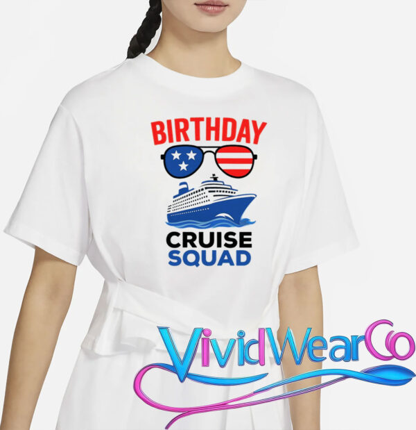 Birthday Cruise Squad USA America T-Shirt