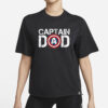 Captain Dad Super Hero Father’s Day T-Shirt
