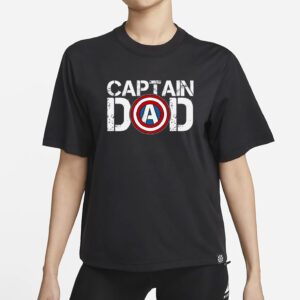 Captain Dad Super Hero Father’s Day T-Shirt