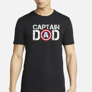 Captain Dad Super Hero Father’s Day T-Shirt