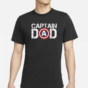 Captain Dad Super Hero Father’s Day T-Shirt