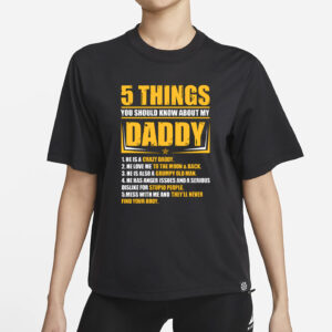 Crazy Grumpy Daddy List T-Shirt