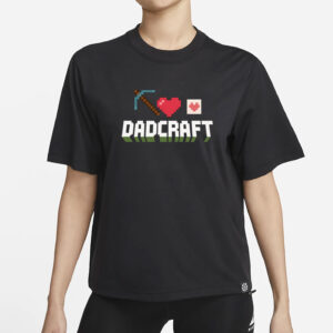 DadCraft Funny Gamer Dad Minecraft T-Shirt