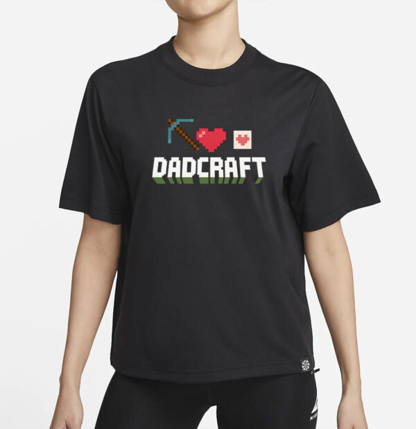 DadCraft Funny Gamer Dad Minecraft T-Shirt