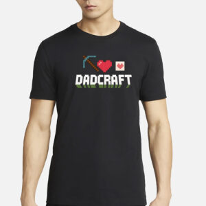 DadCraft Funny Gamer Dad Minecraft T-Shirt