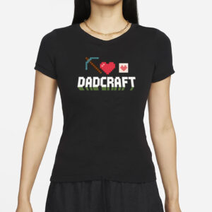 DadCraft Funny Gamer Dad Minecraft T-Shirt