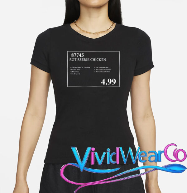 Funny Costco Rotisserie Chicken Price Tag T-Shirt