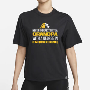 Funny Grandpa Engineering Degree T-Shirt