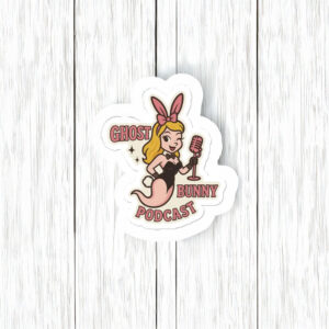 Ghost Bunny Podcast logo sticker