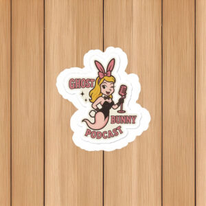 Ghost Bunny Podcast logo sticker