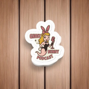 Ghost Bunny Podcast logo sticker