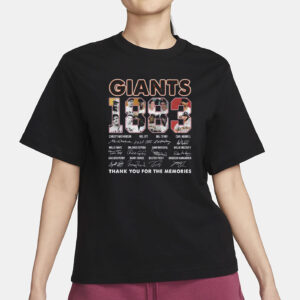 Giants Est 1883 Thank You For The Memories Shirt