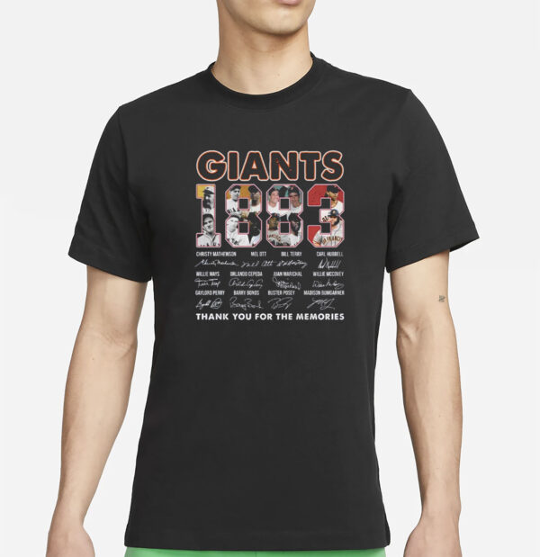 Giants Est 1883 Thank You For The Memories Shirt