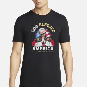 God Blessed America Patriotic Pope Leo XIV T-Shirt