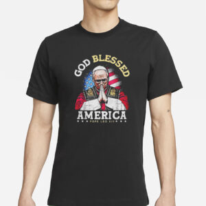 God Blessed America Patriotic Pope Leo XIV T-Shirt