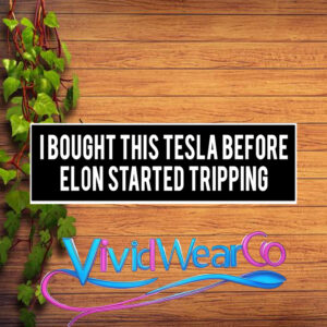 I Bought This Tesla Before Elon Started Tripping Bumper Sticker