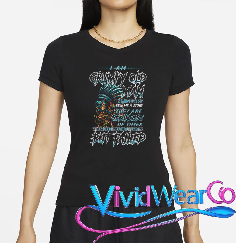 Indegenous I’m A Grumpy Old Man My Scars Tell Me A Story They Are Reminder Of Times T-Shirt