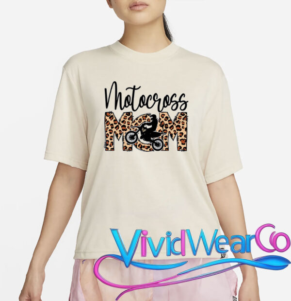 Motocross Mom Leopard T-Shirt