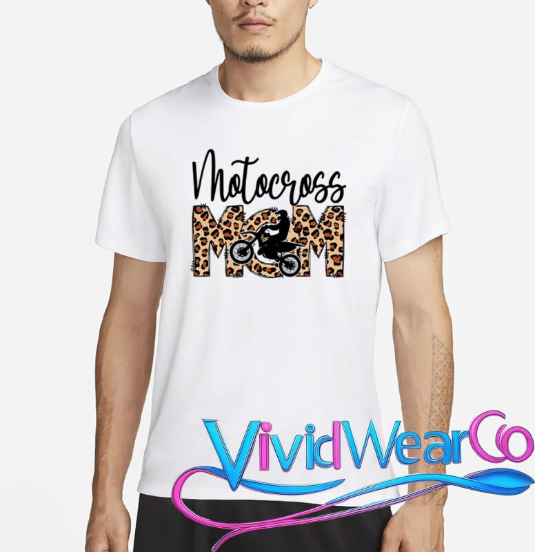 Motocross Mom Leopard T-Shirt