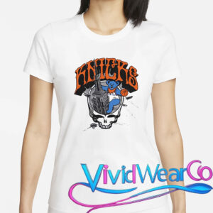 New York Knicks X Grateful Dead Homage Skull T-shirt