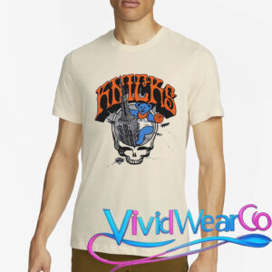 New York Knicks X Grateful Dead Homage Skull T-shirt