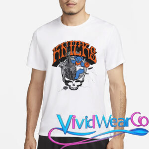 New York Knicks X Grateful Dead Homage Skull T-shirt