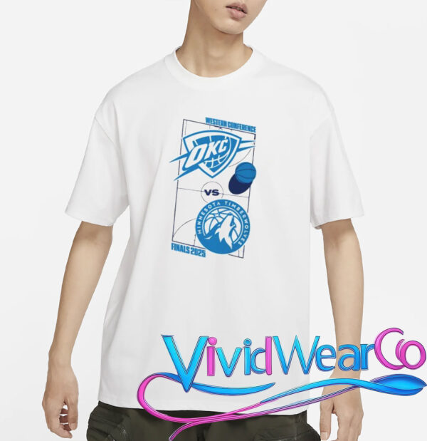 Oklahoma City Thunder 2025 Western Conference Finals Matchup Shirt