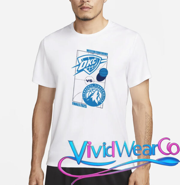 Oklahoma City Thunder 2025 Western Conference Finals Matchup Shirt