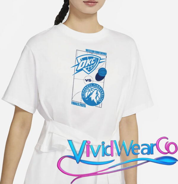 Oklahoma City Thunder 2025 Western Conference Finals Matchup Shirt