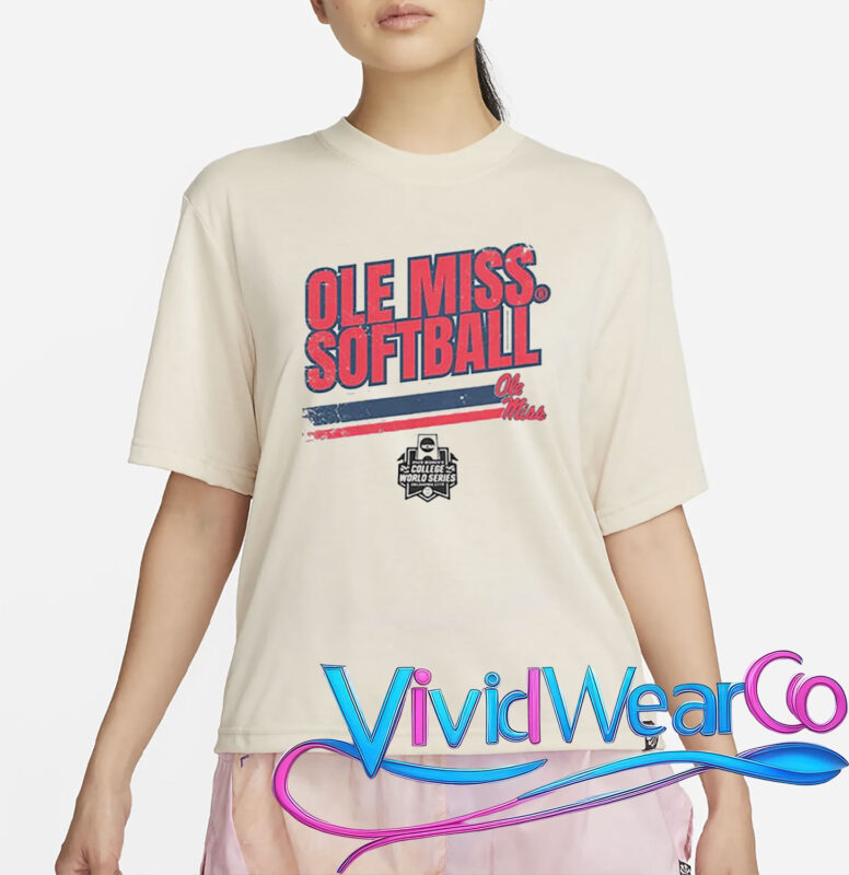 Ole Miss Softball Women’s College World Series Stripe Shirt