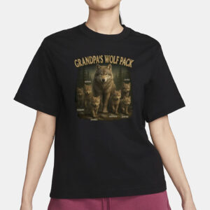 Personalized Papa’s Wolf Pack Shirt