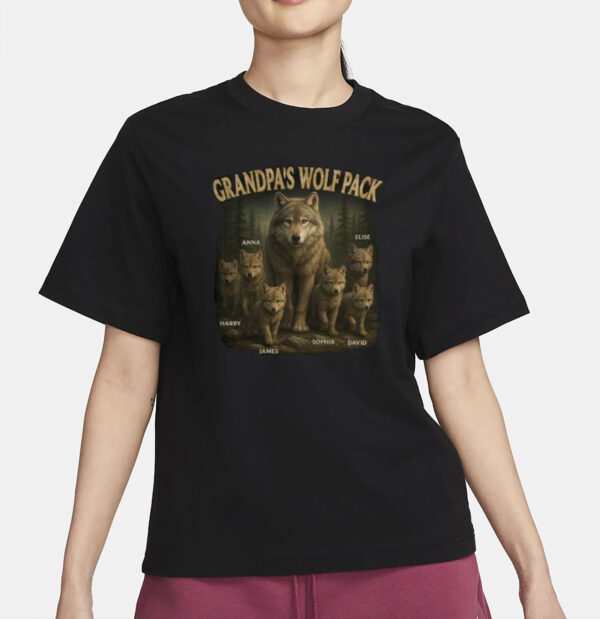 Personalized Papa’s Wolf Pack Shirt