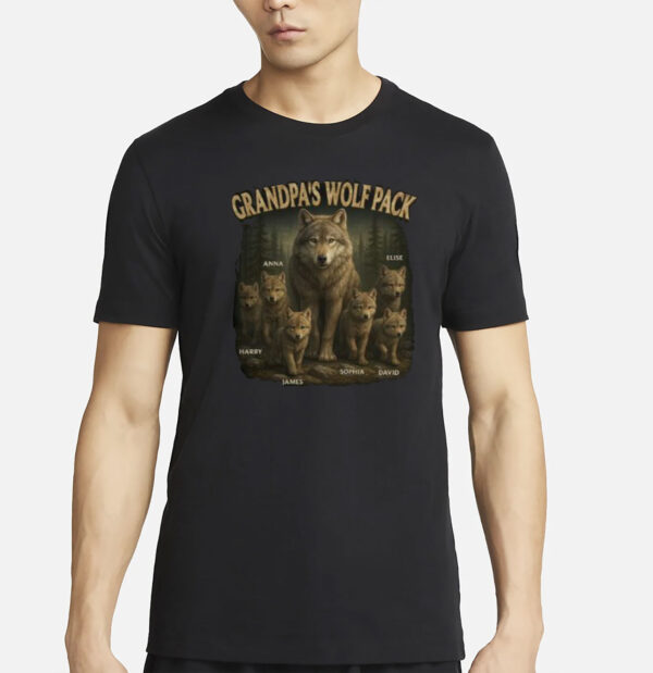 Personalized Papa’s Wolf Pack Shirt