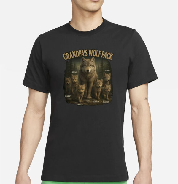 Personalized Papa’s Wolf Pack Shirt