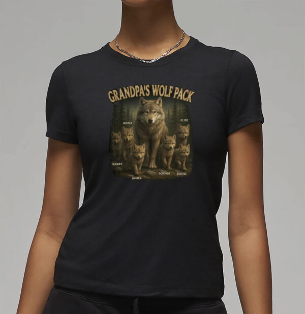 Personalized Papa’s Wolf Pack Shirt