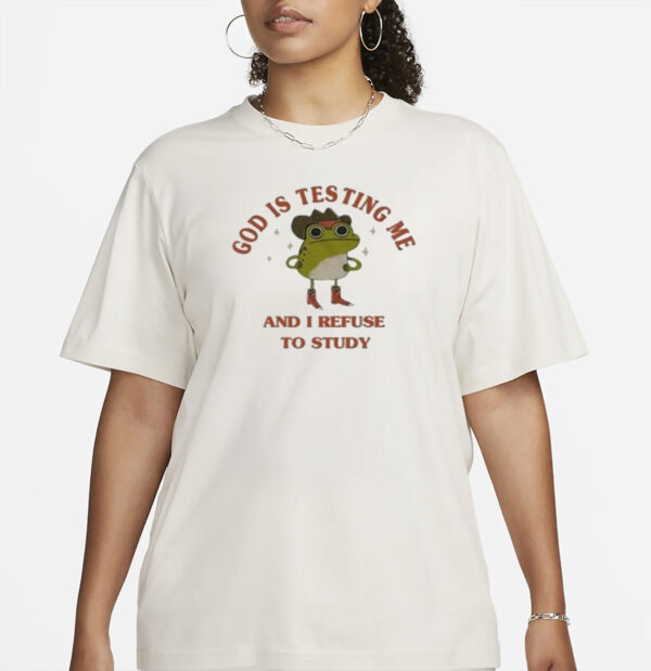 Philip Defranco God Is Testing Me And I Refuse To Study Frog Shirt