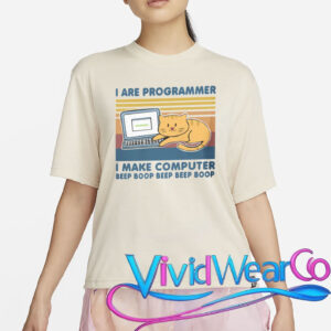 Programmer Shirt Funny Cat I Make Computer Beep TShirt