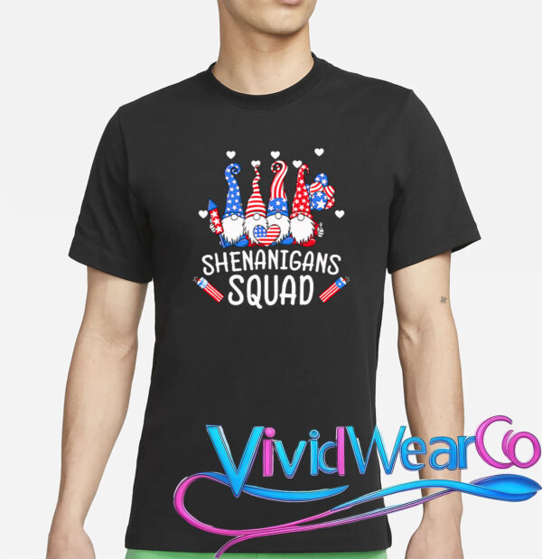 Shenanigans Squad Patriotic Gnomes T-Shirt