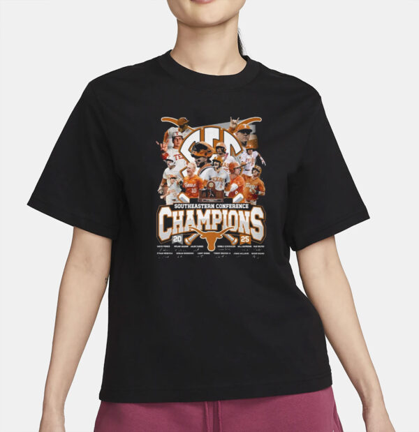 Texas Longhorns Sec Champions 2025 Southeastern Conference Shirt