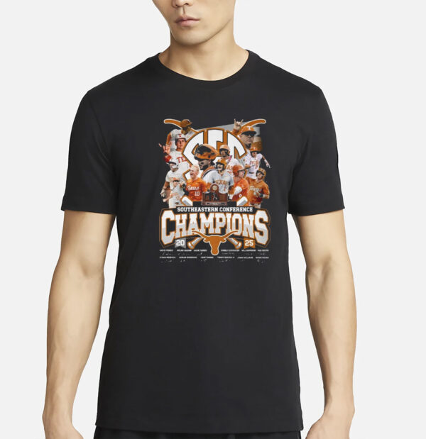 Texas Longhorns Sec Champions 2025 Southeastern Conference Shirt