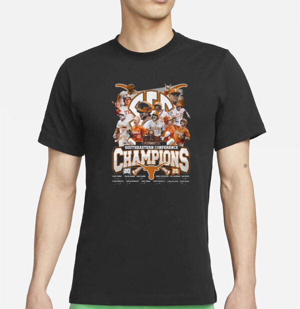 Texas Longhorns Sec Champions 2025 Southeastern Conference Shirt