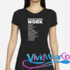 Thoughts During Work Funny T-Shirt