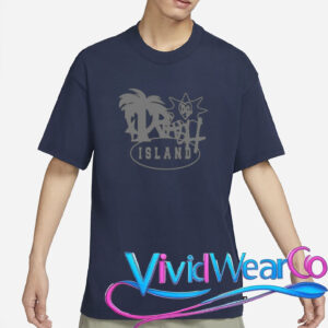 trash island logo black t shirt
